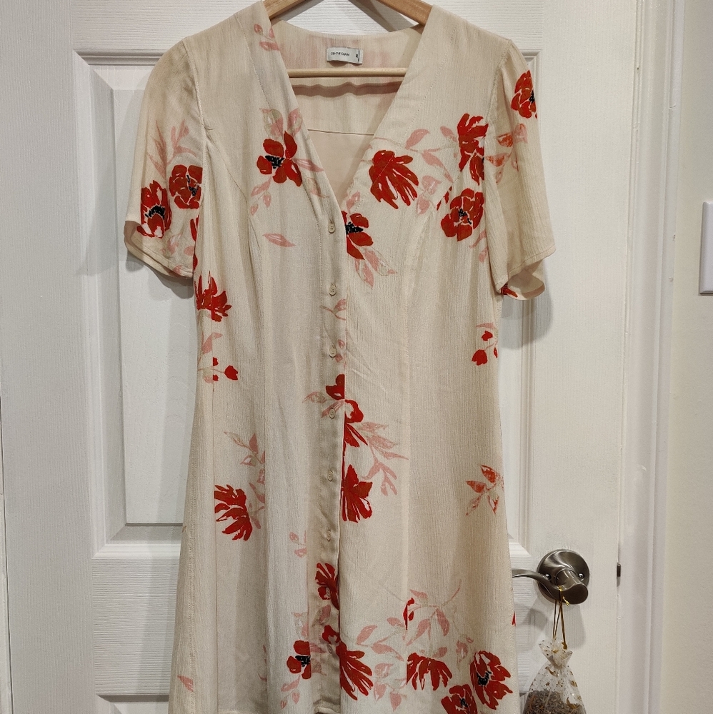 Gentle Fawn Floral Button Front Dress, Size XS